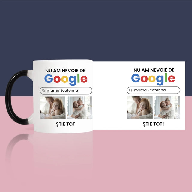 Colaj De Fotografii: Nu Am Nevoie De Google - Cană