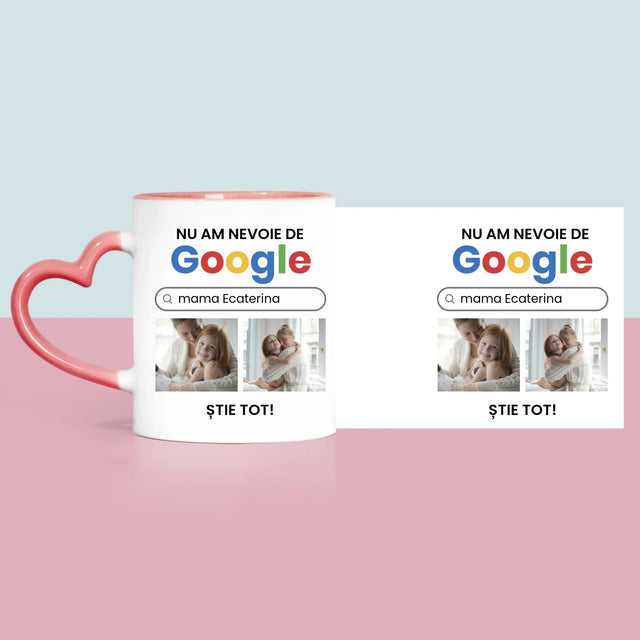 Colaj De Fotografii: Nu Am Nevoie De Google - Cană