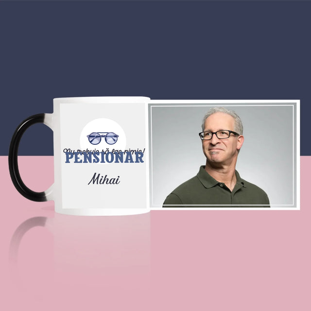 Fotografie Si Semnătură: Nu Trebue Să Fac Nimic! Pensionar - Cană