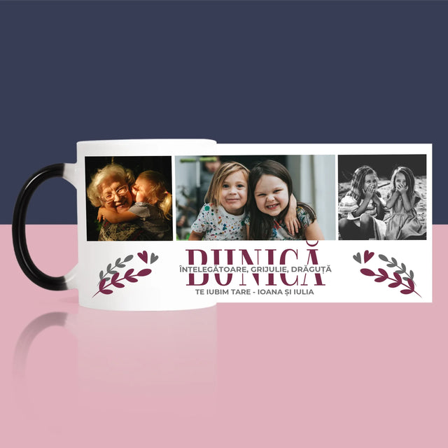 Colaj De Fotografii: Bunică Trăsături De Caracter - Cană