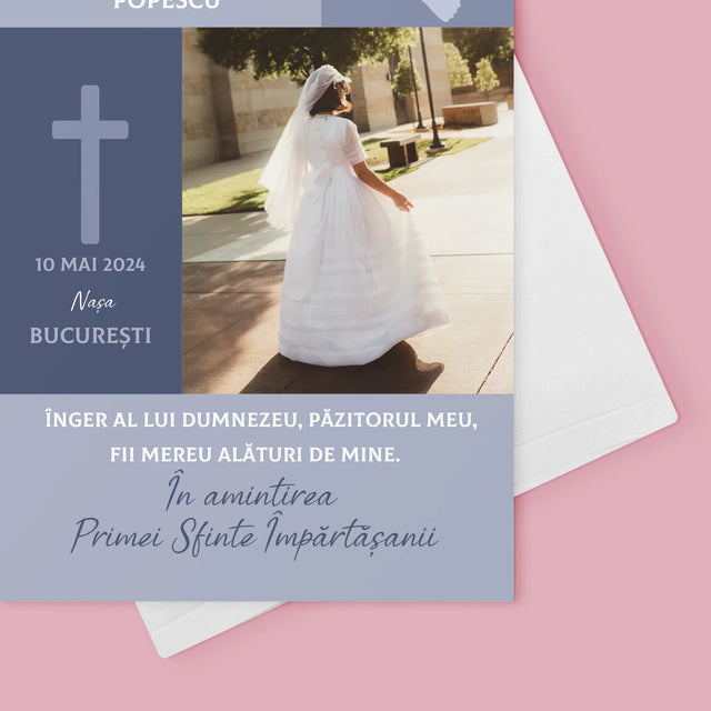 Fotografie Si Semnătură: Îngerul Lui Dumnezeu Comuniune - Card Cu Felicitări