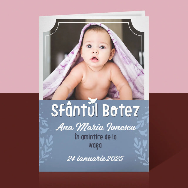 Fotografie Si Semnătură: Sfântul Botez - Card Cu Felicitări