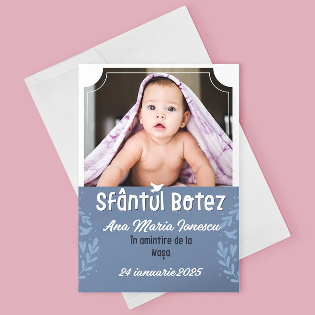 Fotografie Si Semnătură: Sfântul Botez - Card Cu Felicitări