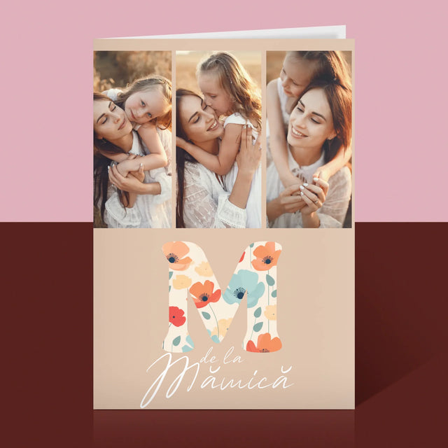 Colaj De Fotografii: M De La Mămică - Card Cu Felicitări