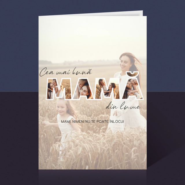 Cuvânt Din Fotografii: Cea Mai Bună Mamă Din Lume Fotografii - Card Cu Felicitări