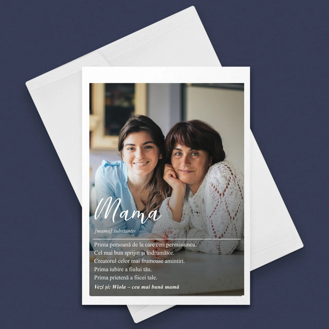 Fotografie Si Semnătură: Definiția Mamei - Card Cu Felicitări