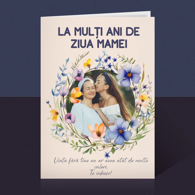 Fotografie Si Semnătură: La Mulți Ani De Ziua Mamei - Card Cu Felicitări