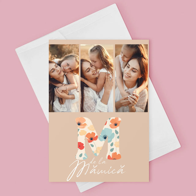 Colaj De Fotografii: M De La Mămică - Card Cu Felicitări