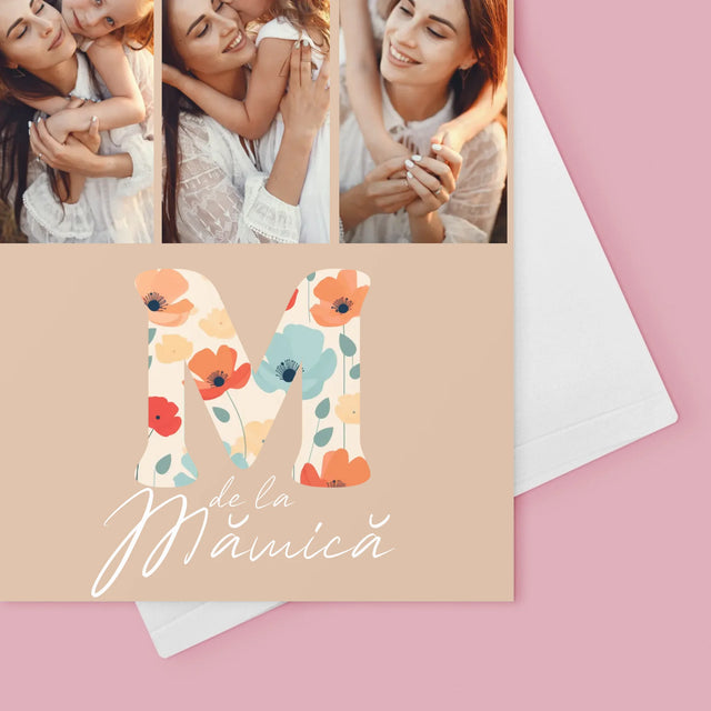 Colaj De Fotografii: M De La Mămică - Card Cu Felicitări