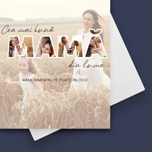 Cuvânt Din Fotografii: Cea Mai Bună Mamă Din Lume Fotografii - Card Cu Felicitări