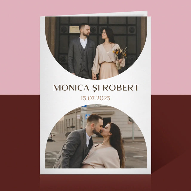 Colaj De Fotografii: Data Nunții - Card Cu Felicitări