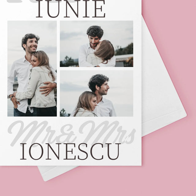 Colaj De Fotografii: Mr&Mrs Data - Card Cu Felicitări