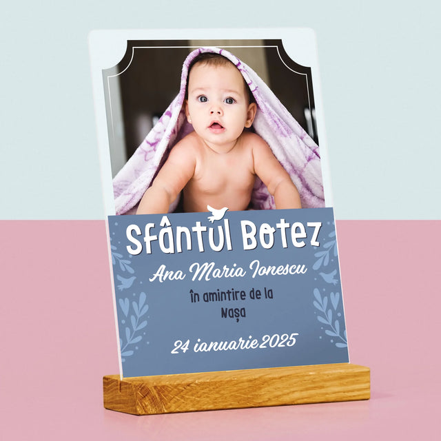 Fotografie Si Semnătură: Sfântul Botez - Imprimare Pe Sticlă Acrilică (Verticală)