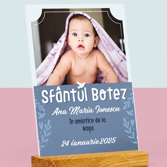 Fotografie Si Semnătură: Sfântul Botez - Imprimare Pe Sticlă Acrilică (Verticală)