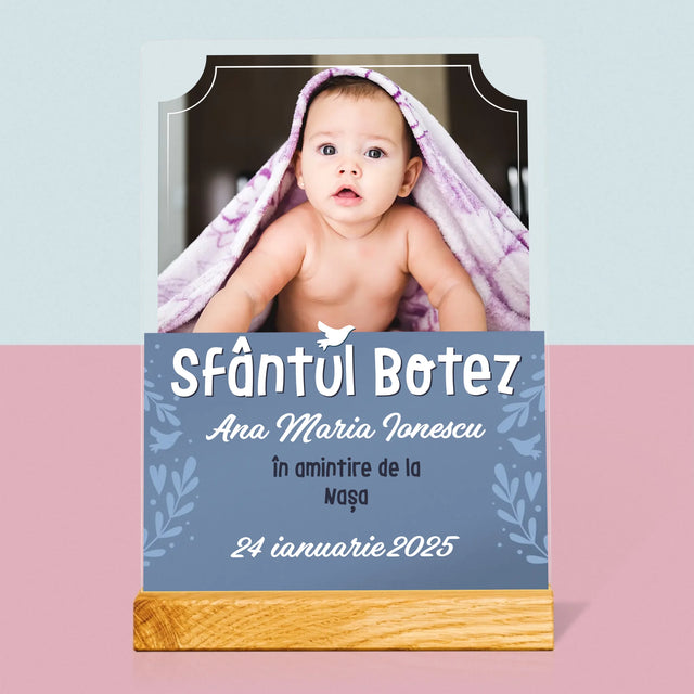 Fotografie Si Semnătură: Sfântul Botez - Imprimare Pe Sticlă Acrilică (Verticală)