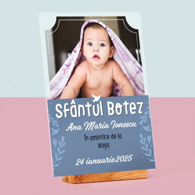 Fotografie Si Semnătură: Sfântul Botez - Imprimare Pe Sticlă Acrilică (Verticală)