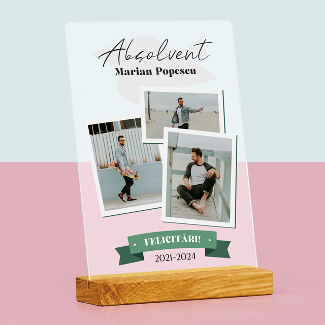 Copertă Derevistă: Absolvent Copertă De Rewistă - Imprimare Pe Sticlă Acrilică (Verticală)