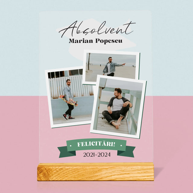 Copertă Derevistă: Absolvent Copertă De Rewistă - Imprimare Pe Sticlă Acrilică (Verticală)