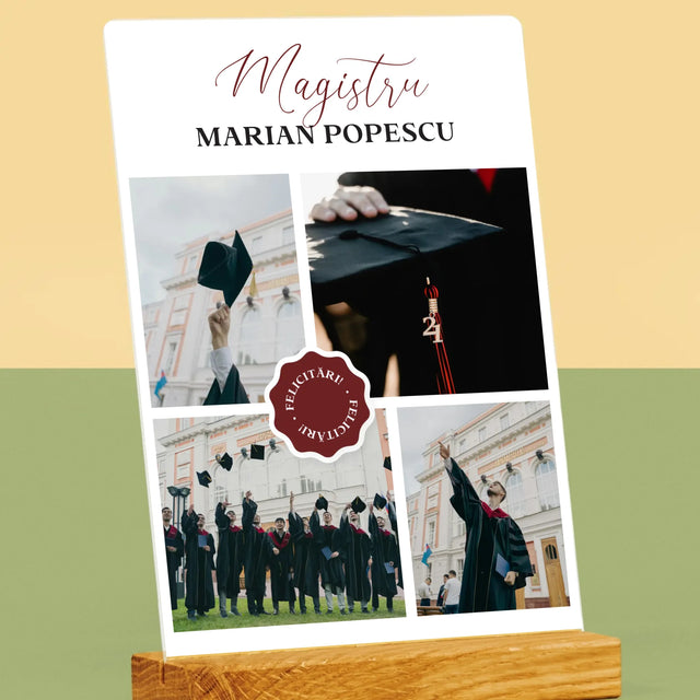 Colaj De Fotografii: Magistru - Imprimare Pe Sticlă Acrilică (Verticală)