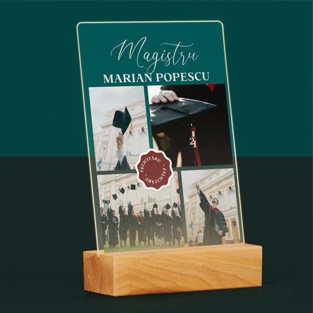 Colaj De Fotografii: Magistru - Imprimare Pe Sticlă Acrilică (Verticală)