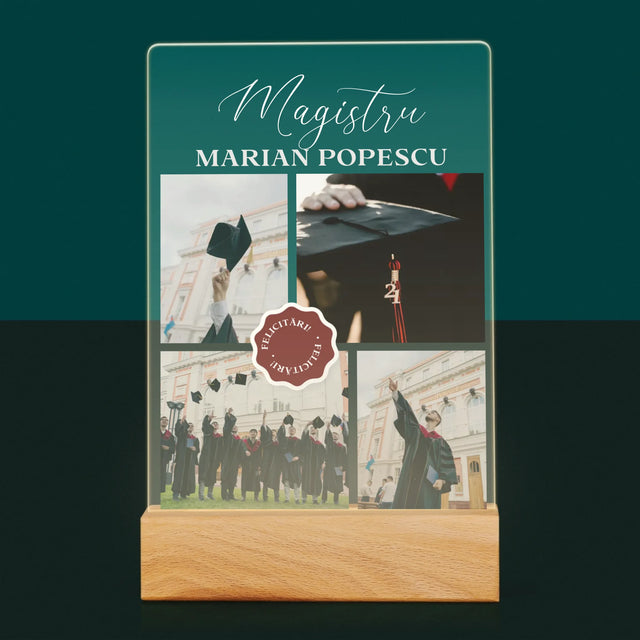 Colaj De Fotografii: Magistru - Imprimare Pe Sticlă Acrilică (Verticală)