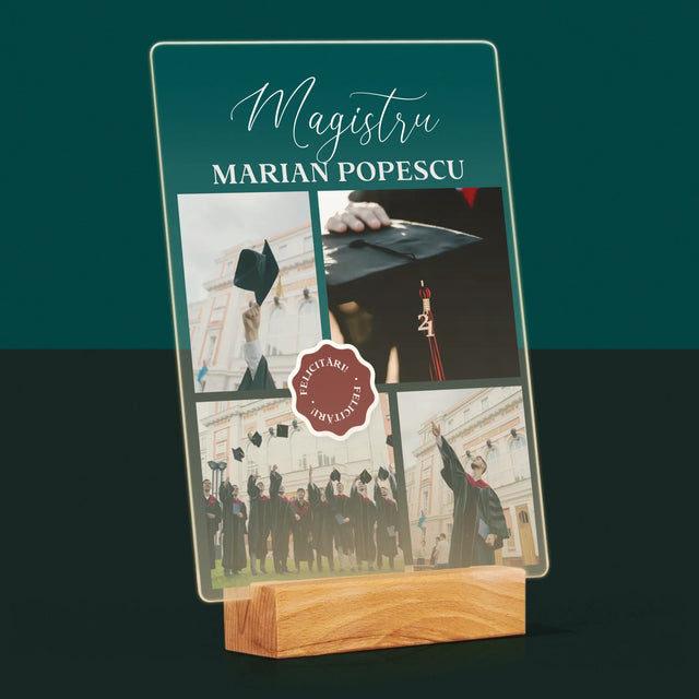 Colaj De Fotografii: Magistru - Imprimare Pe Sticlă Acrilică (Verticală)