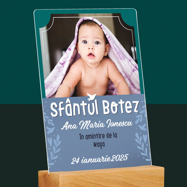 Fotografie Si Semnătură: Sfântul Botez - Imprimare Pe Sticlă Acrilică (Verticală)