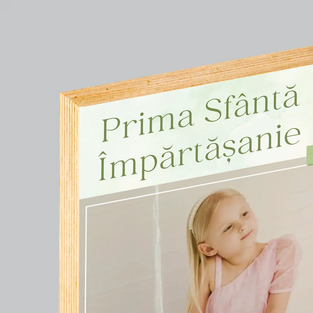 Fotografie Si Semnătură: Împărtășanie Fotografia Crucii - Imprimare Pe Lemn ( Verticală)