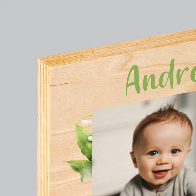 Fotografie Si Semnătură: În Amintirea Sfântului Botez Lăcrămioare - Imprimare Pe Lemn ( Verticală)