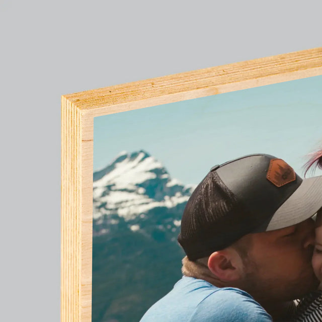 Fotografie Si Semnătură: Definiția Tată - Imprimare Pe Lemn ( Verticală)