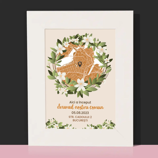 Harta Oraș: 18 Let - Ramă Pentru Fotografii (Horizontală)