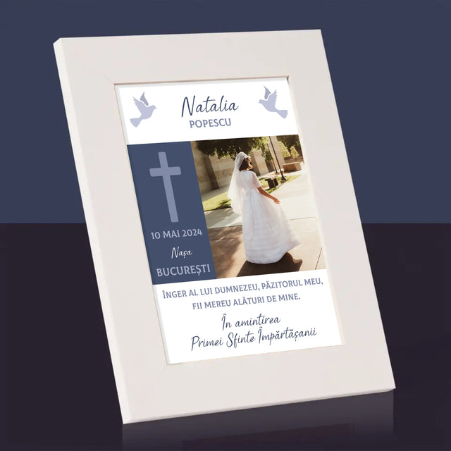 Fotografie Si Semnătură: Îngerul Lui Dumnezeu Comuniune - Ramă Pentru Fotografii (Horizontală)