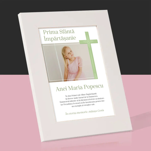 Fotografie Si Semnătură: Împărtășanie Fotografia Crucii - Ramă Pentru Fotografii (Horizontală)