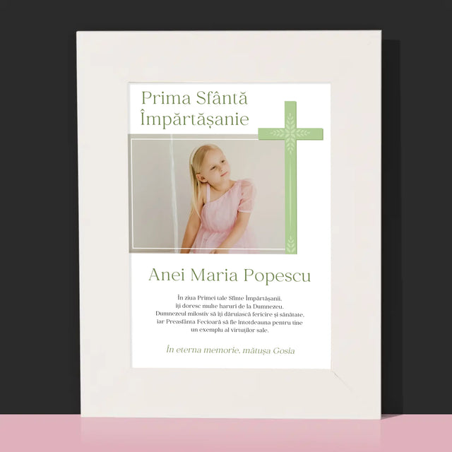 Fotografie Si Semnătură: Împărtășanie Fotografia Crucii - Ramă Pentru Fotografii (Horizontală)