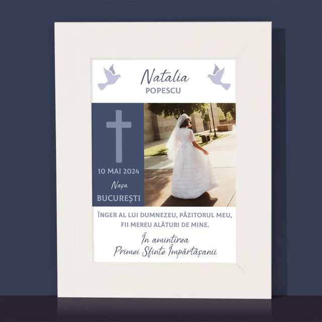 Fotografie Si Semnătură: Îngerul Lui Dumnezeu Comuniune - Ramă Pentru Fotografii (Horizontală)