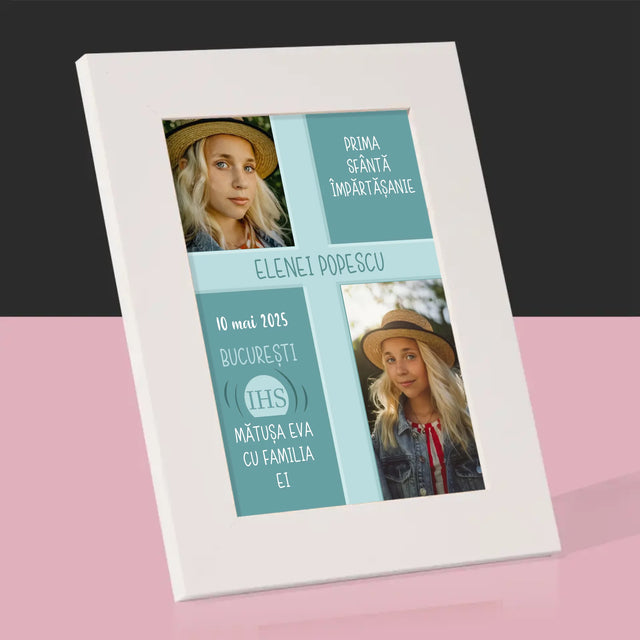 Colaj De Fotografii: Prima Sfântă Împărtășanie - Ramă Pentru Fotografii (Horizontală)