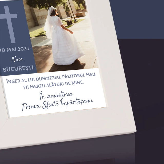 Fotografie Si Semnătură: Îngerul Lui Dumnezeu Comuniune - Ramă Pentru Fotografii (Horizontală)