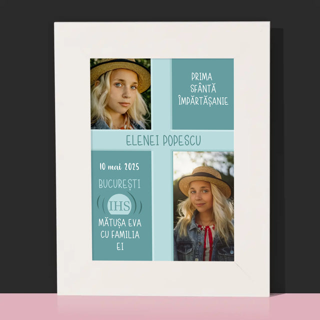 Colaj De Fotografii: Prima Sfântă Împărtășanie - Ramă Pentru Fotografii (Horizontală)