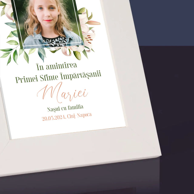 Fotografie Si Semnătură: Pentru Sărbătorirea Primei Împărtășiri - Ramă Pentru Fotografii (Horizontală)