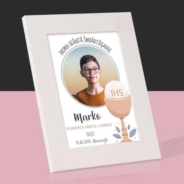 Fotografie Si Semnătură: Prima Sfântă Împărtășanie - Ramă Pentru Fotografii (Horizontală)