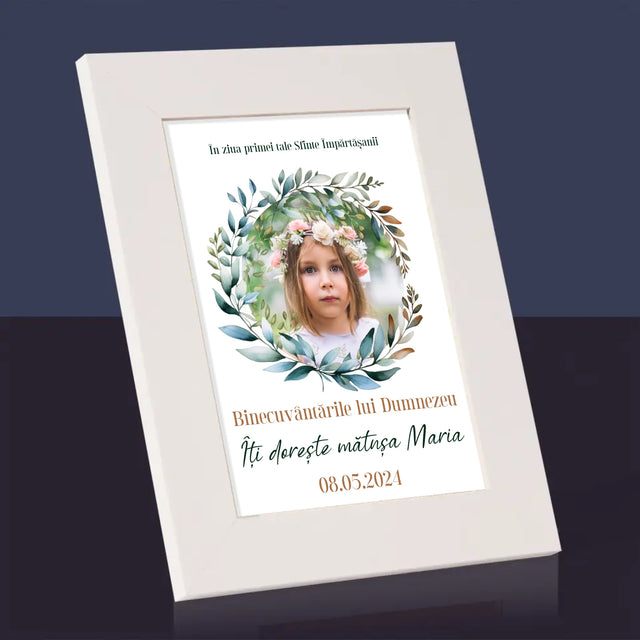 Fotografie Si Semnătură: În Ziua Primei Sfinte Împărtășanii - Ramă Pentru Fotografii (Horizontală)