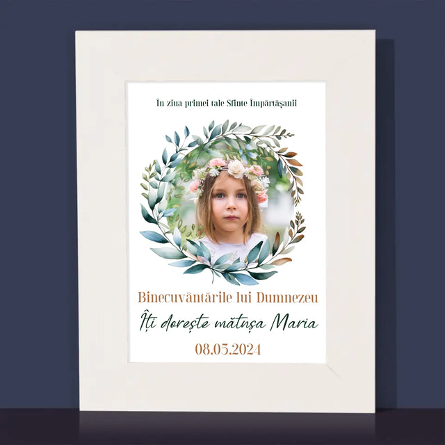 Fotografie Si Semnătură: În Ziua Primei Sfinte Împărtășanii - Ramă Pentru Fotografii (Horizontală)