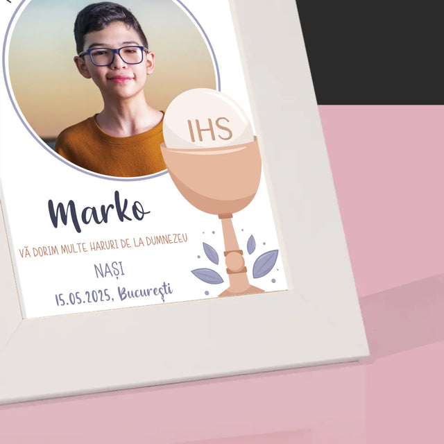 Fotografie Si Semnătură: Prima Sfântă Împărtășanie - Ramă Pentru Fotografii (Horizontală)