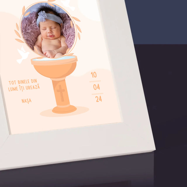 Fotografie Si Semnătură: În Amintirea Sfântului Botez - Ramă Pentru Fotografii (Horizontală)