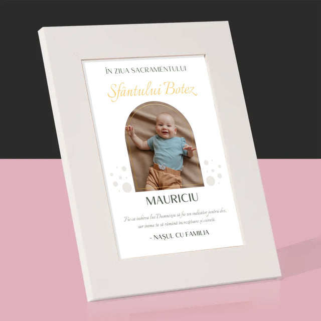 Fotografie Si Semnătură: Taina Sfântului Botez - Ramă Pentru Fotografii (Horizontală)