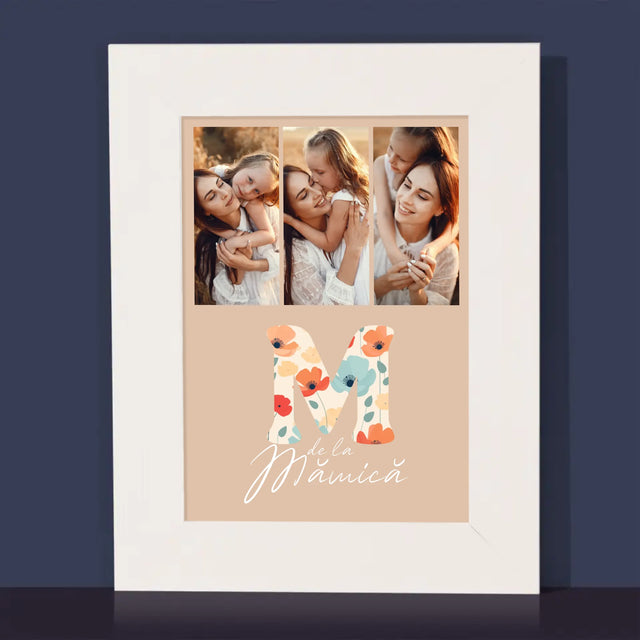 Colaj De Fotografii: M De La Mămică - Ramă Pentru Fotografii (Horizontală)