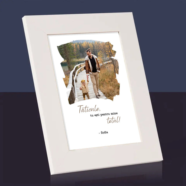 Fotografie Si Semnătură: Un Laur Pentru Tata - Ramă Pentru Fotografii (Horizontală)