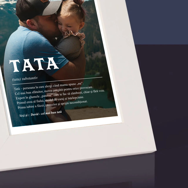 Fotografie Si Semnătură: Definiția Tată - Ramă Pentru Fotografii (Horizontală)