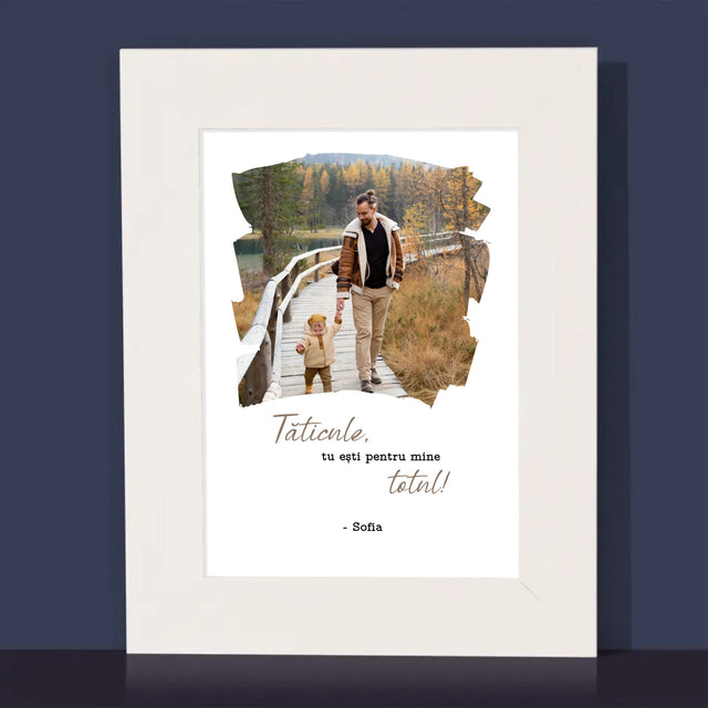 Fotografie Si Semnătură: Un Laur Pentru Tata - Ramă Pentru Fotografii (Horizontală)