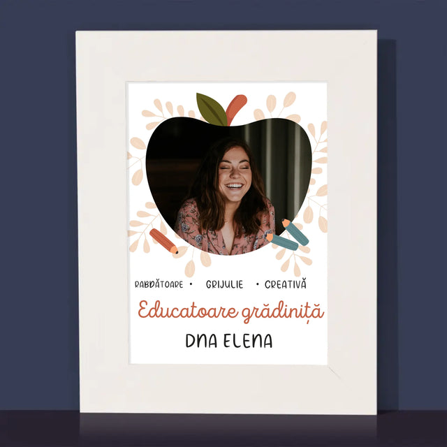 Fotografie Si Semnătură: Educatoare Grădiniță - Ramă Pentru Fotografii (Horizontală)